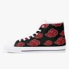 akatsuki naruto classic high top canvas shoes 12 - Anime Shoes World