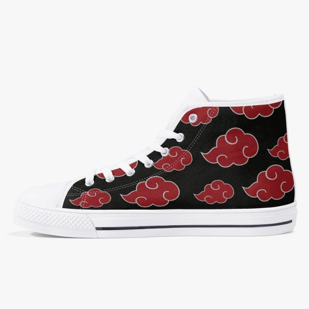 akatsuki naruto classic high top canvas shoes 12 - Anime Shoes World