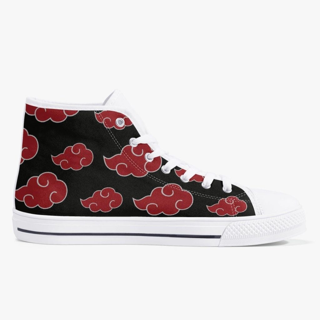 akatsuki naruto classic high top canvas shoes 14 - Anime Shoes World