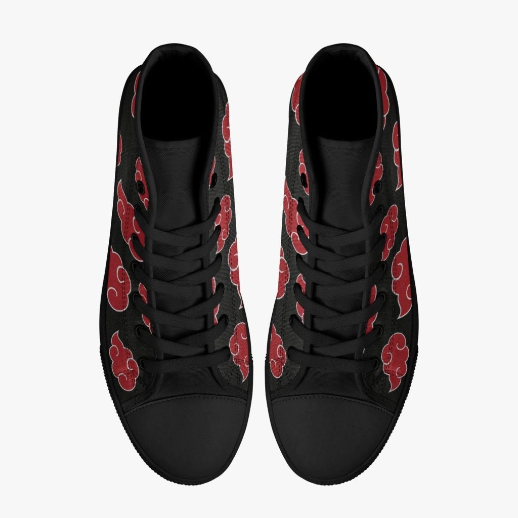 akatsuki naruto classic high top canvas shoes 8 - Anime Shoes World