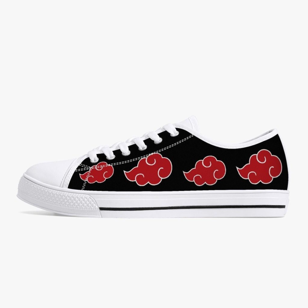 akatsuki naruto classic low top canvas shoes - Anime Shoes World