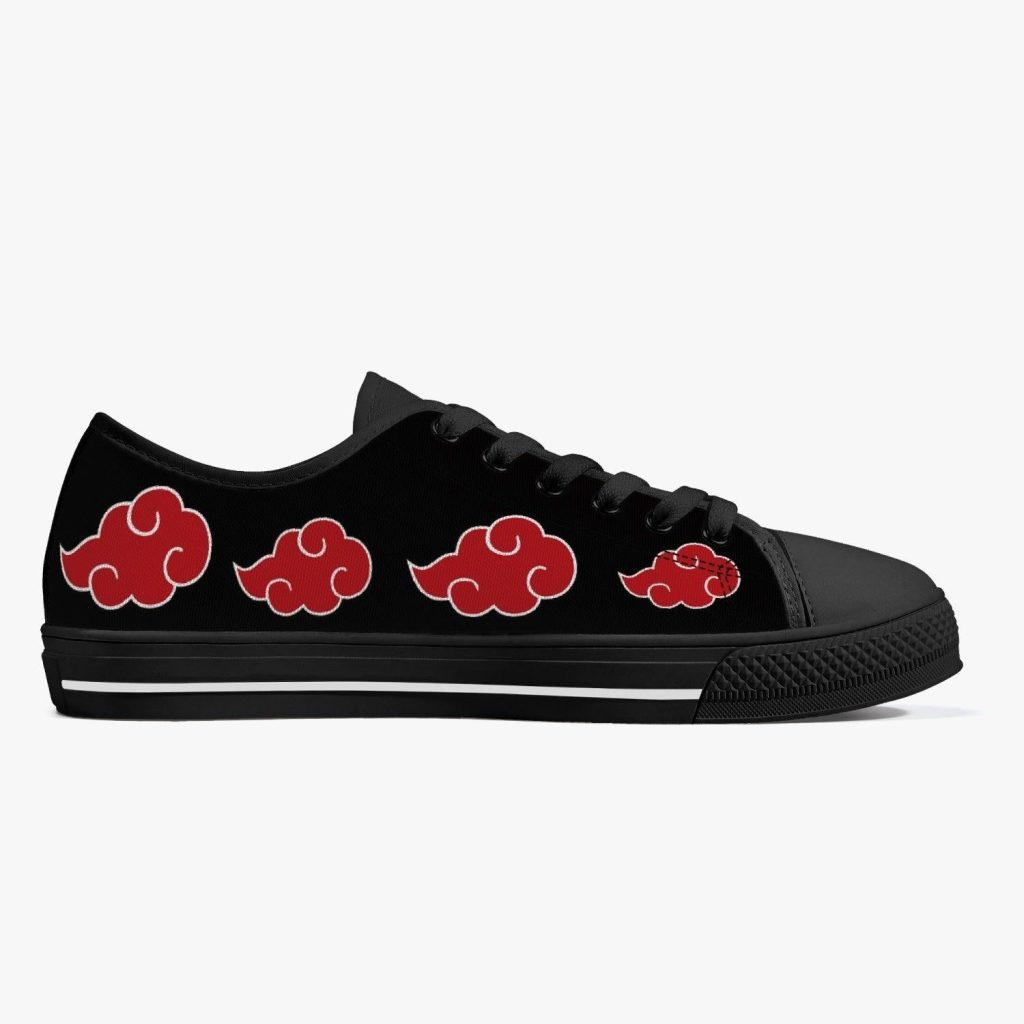 akatsuki naruto classic low top canvas shoes 11 - Anime Shoes World