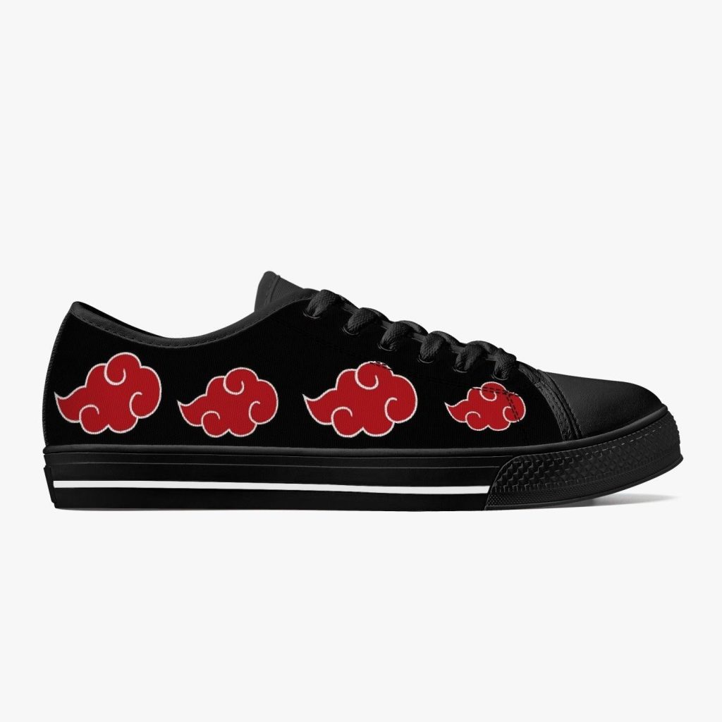 akatsuki naruto classic low top canvas shoes 12 - Anime Shoes World