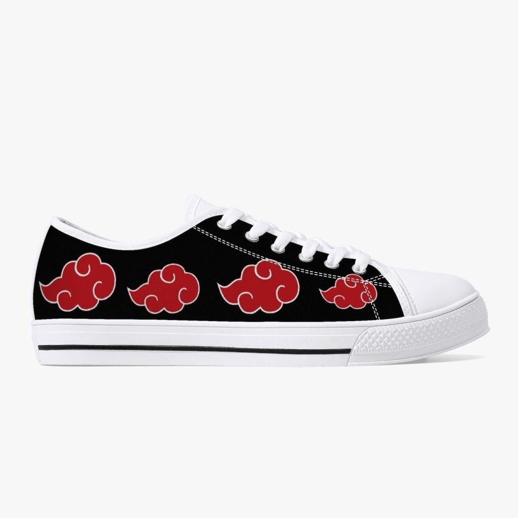 akatsuki naruto classic low top canvas shoes 4 - Anime Shoes World