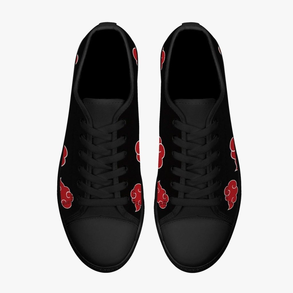 akatsuki naruto classic low top canvas shoes 8 - Anime Shoes World