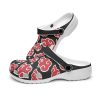 akatsuki naruto clouds custom clogs 4 - Anime Shoes World