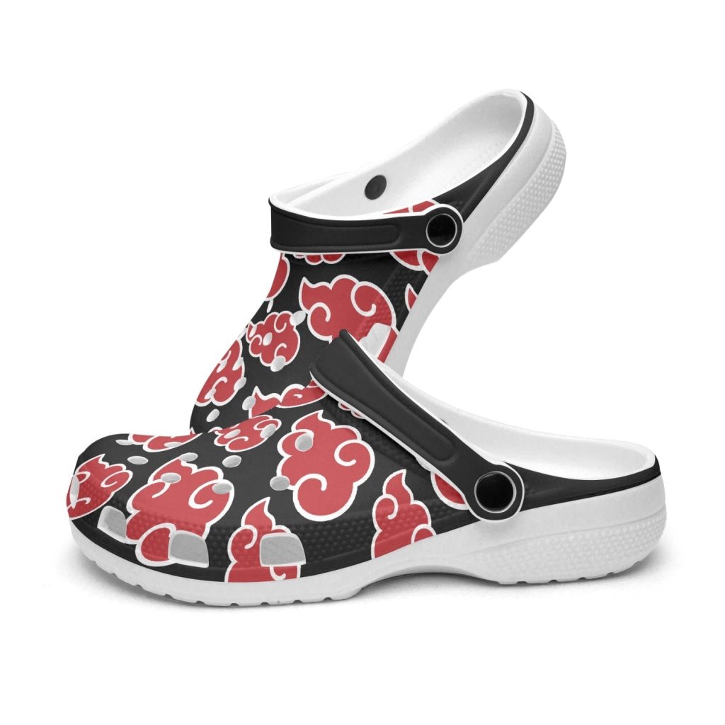 akatsuki naruto clouds custom clogs 4 - Anime Shoes World