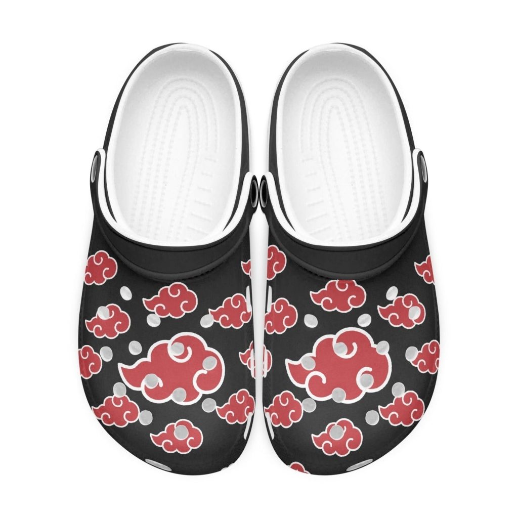 akatsuki naruto custom clogs 2 - Anime Shoes World