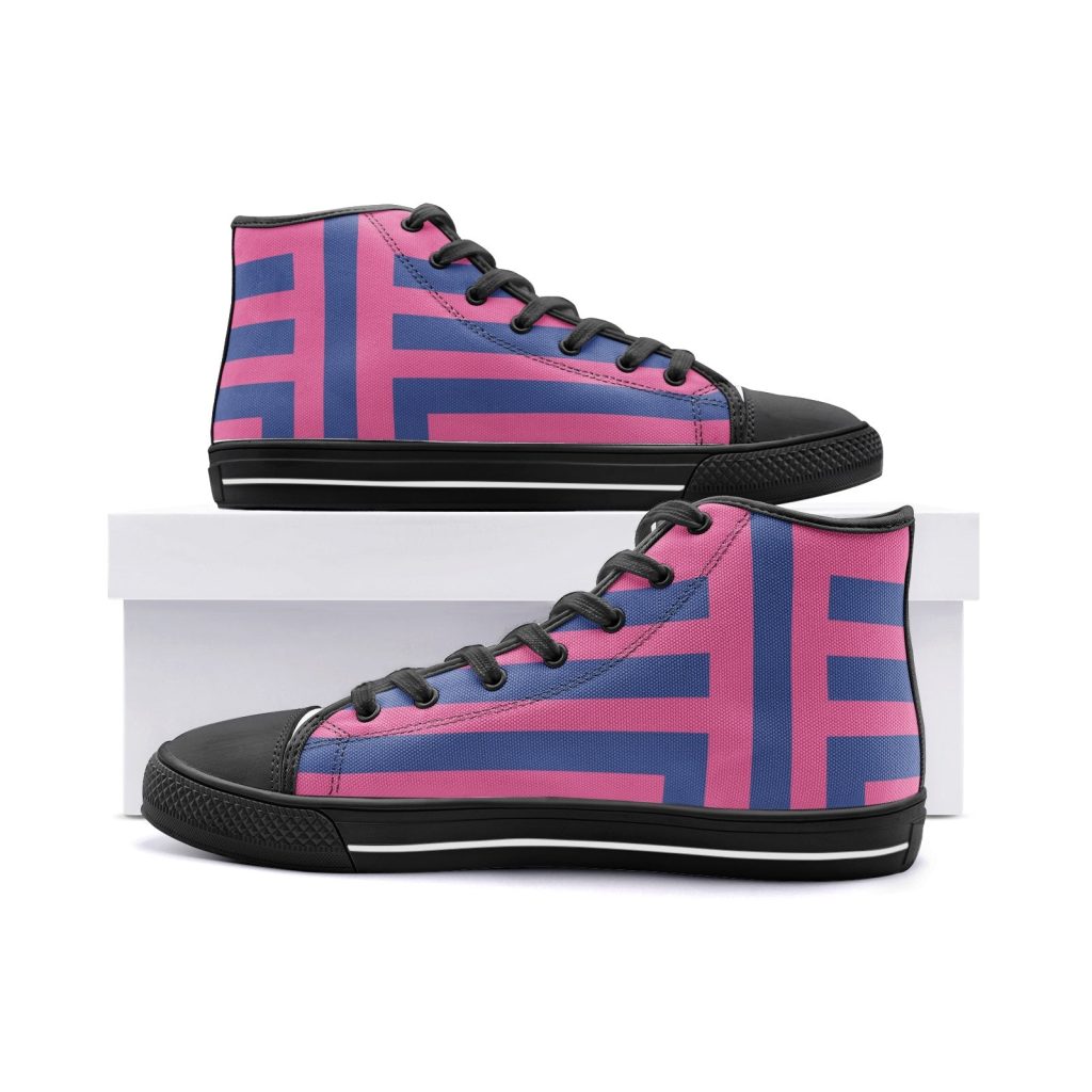 akaza demon slayer classic high top canvas shoes 5 - Anime Shoes World