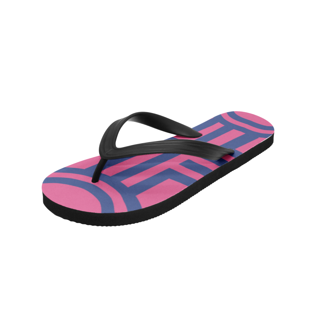 akaza demon slayer custom flip flops - Anime Shoes World