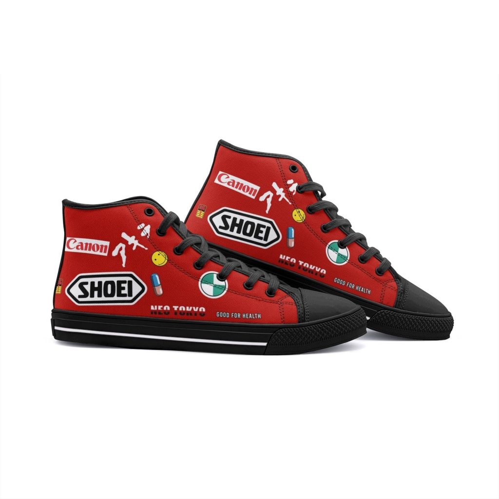 akira kaneda bike classic high top canvas shoes 6 - Anime Shoes World