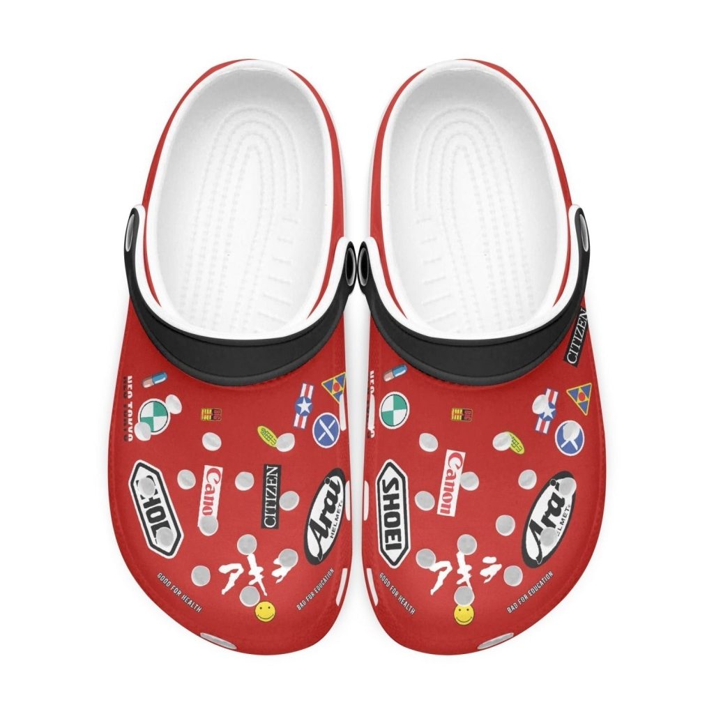 akira kaneda bike custom clogs 2 - Anime Shoes World