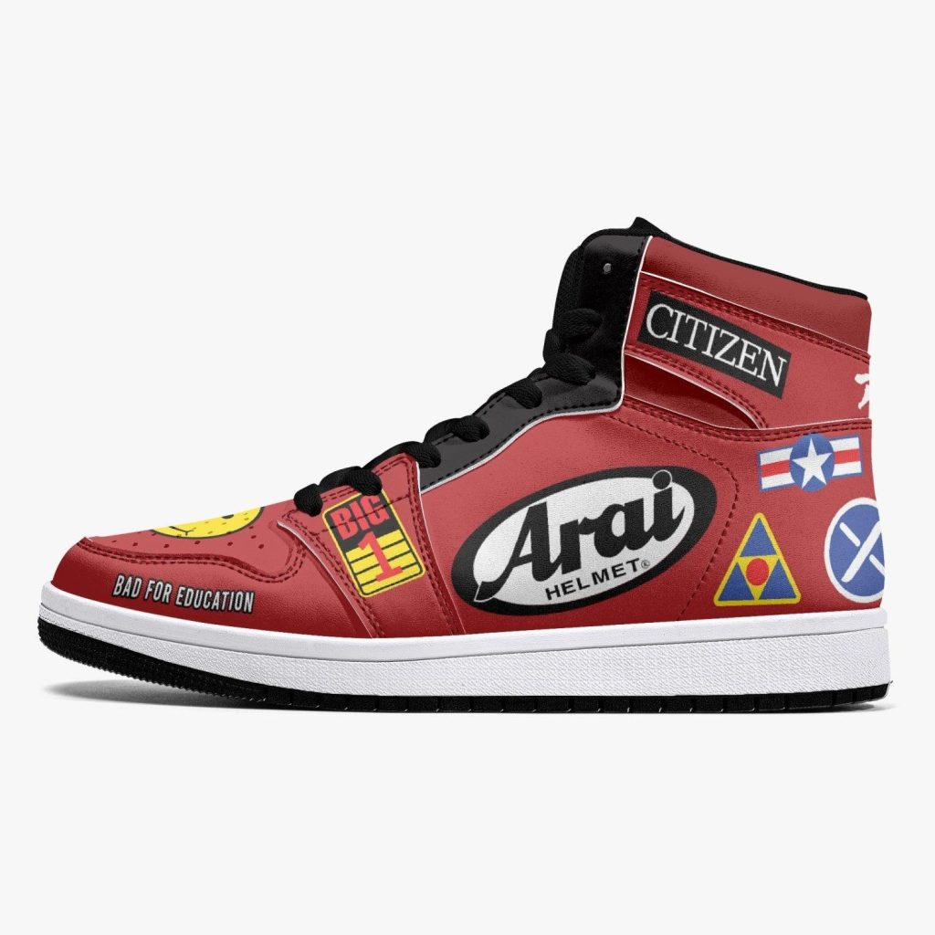 akira kaneda bike decals j force shoes 18 - Anime Shoes World