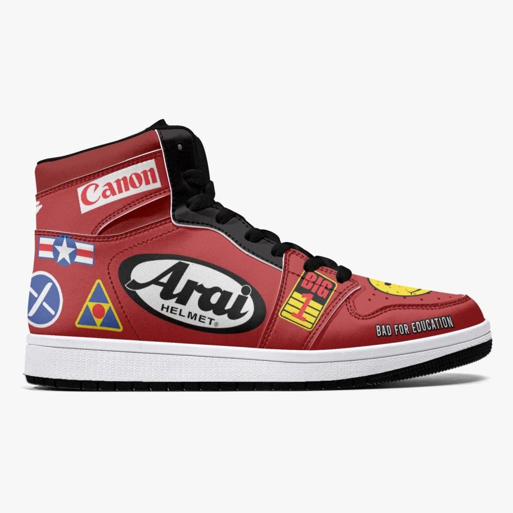 akira kaneda bike decals j force shoes 4 - Anime Shoes World