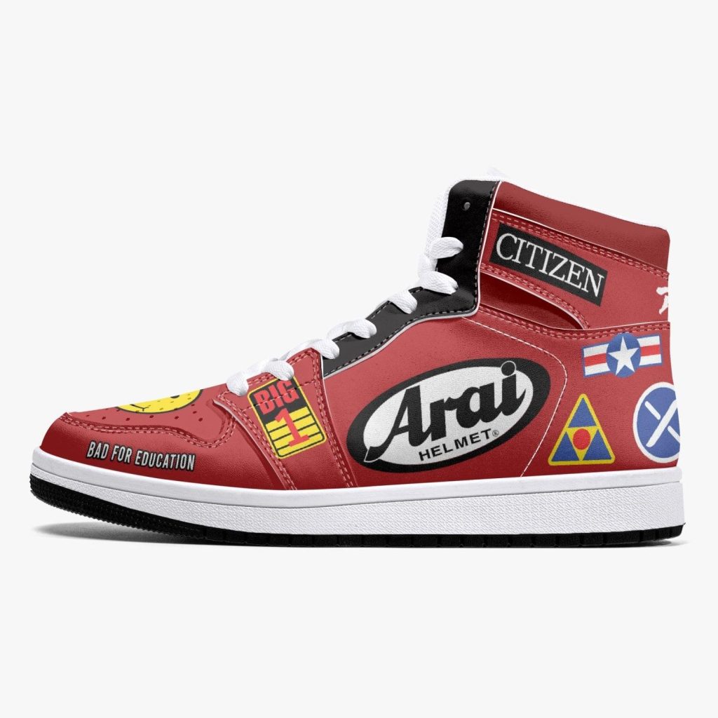 akira kaneda bike decals j force shoes 7 - Anime Shoes World