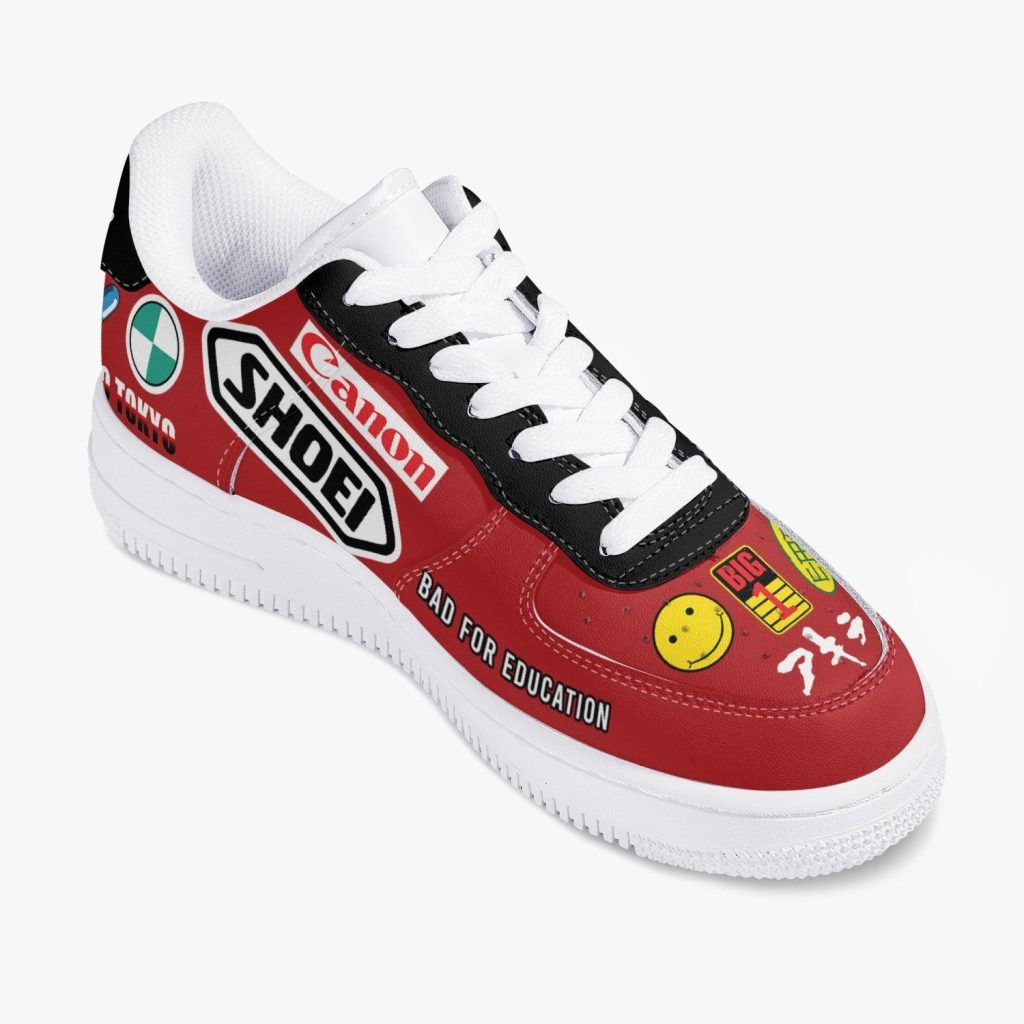 akira kaneda bike decals kamikaze 1 shoes 3 - Anime Shoes World