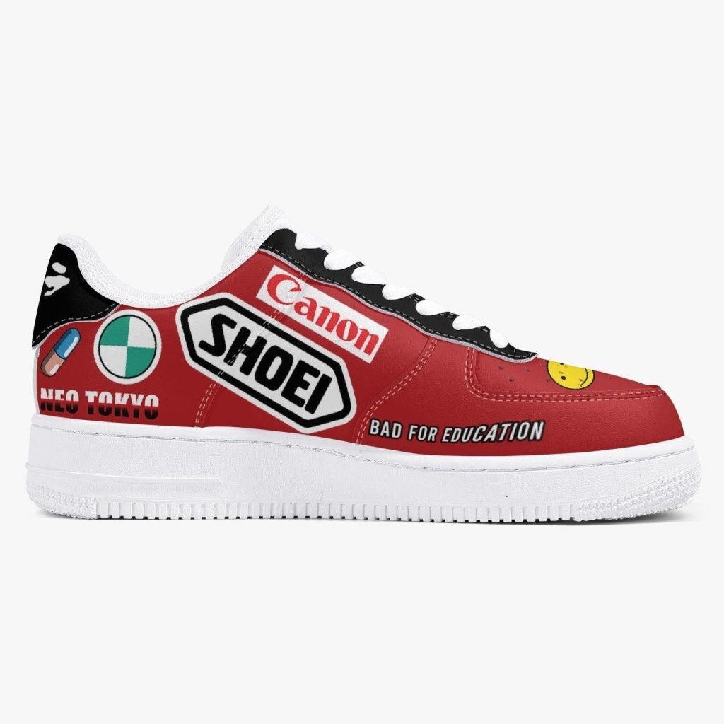 akira kaneda bike decals kamikaze 1 shoes 5 - Anime Shoes World