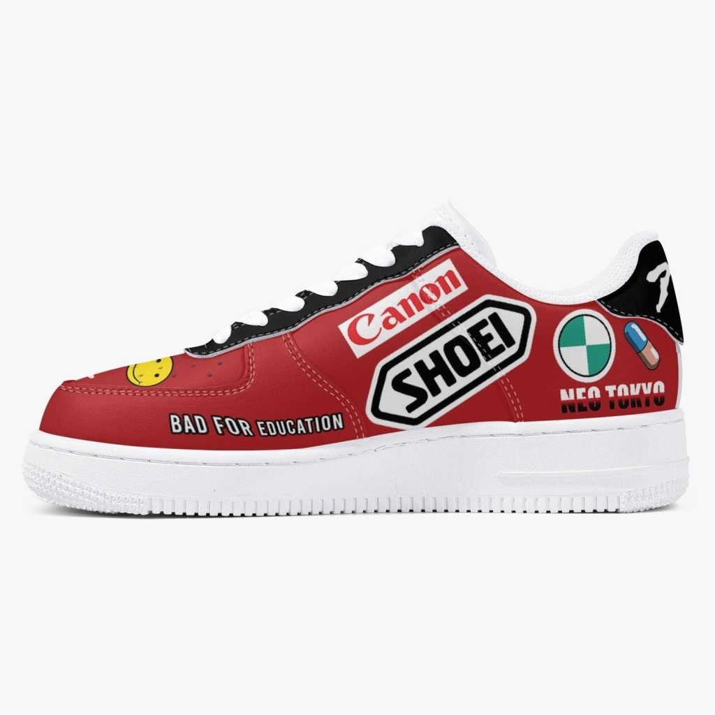 akira kaneda bike decals kamikaze 1 shoes 6 - Anime Shoes World