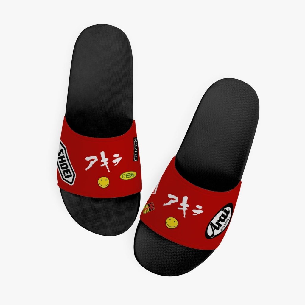 akira kaneda bike slides custom sandals - Anime Shoes World