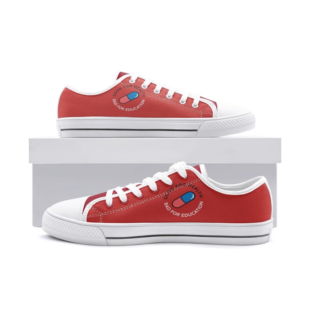 akira kaneda jacket classic low top canvas shoes 2 - Anime Shoes World