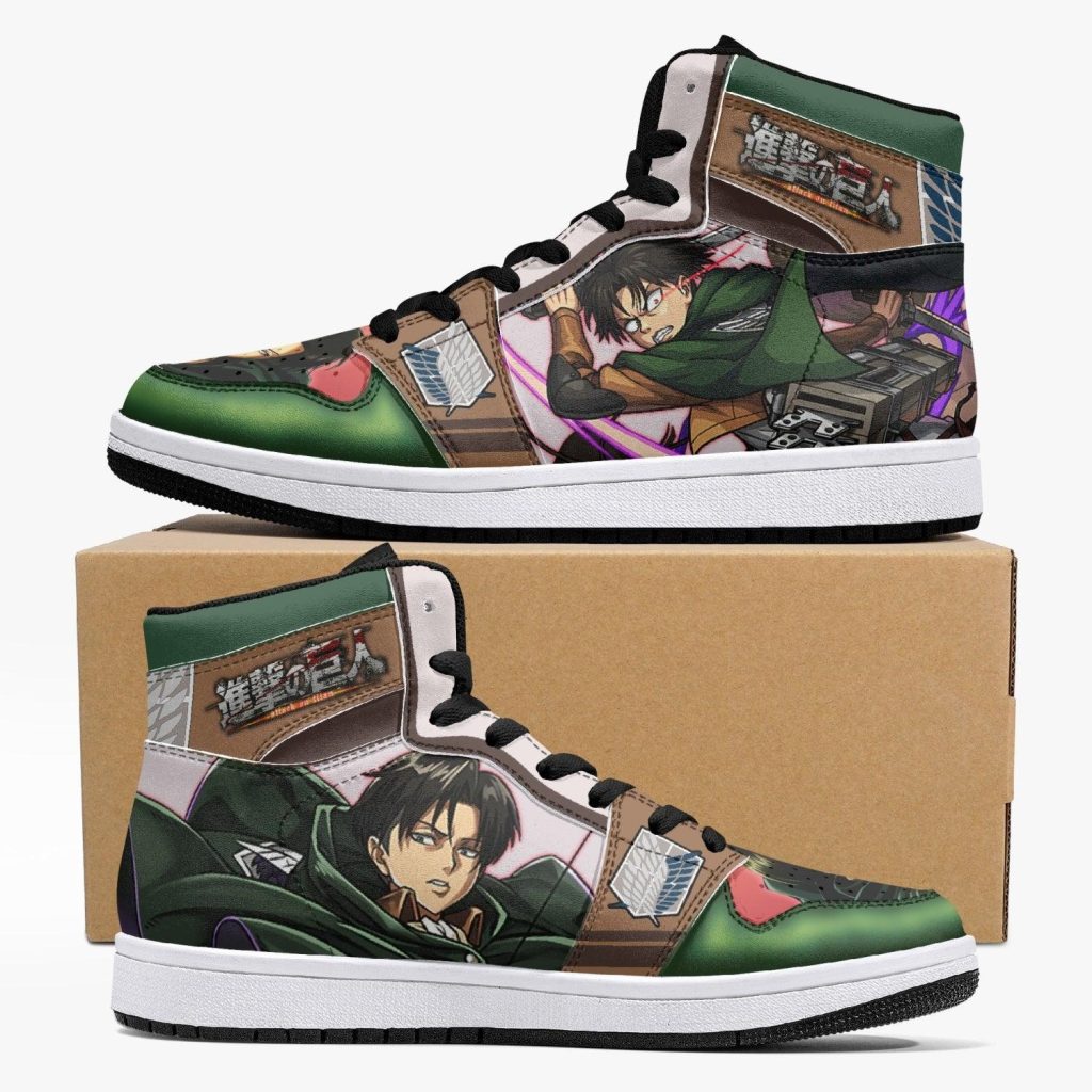 captain levi attack on titan j force shoes - Anime Shoes World