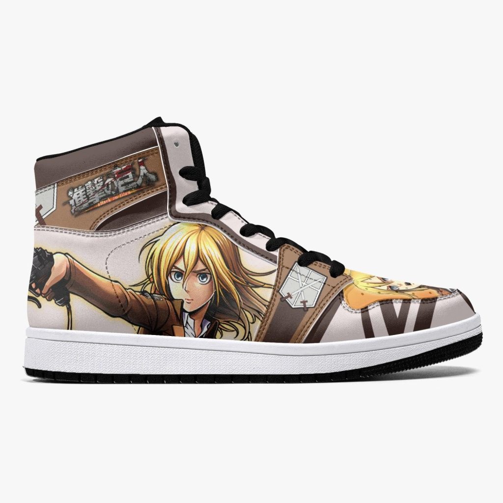 christa lenz training corps attack on titan j force shoes 2 - Anime Shoes World