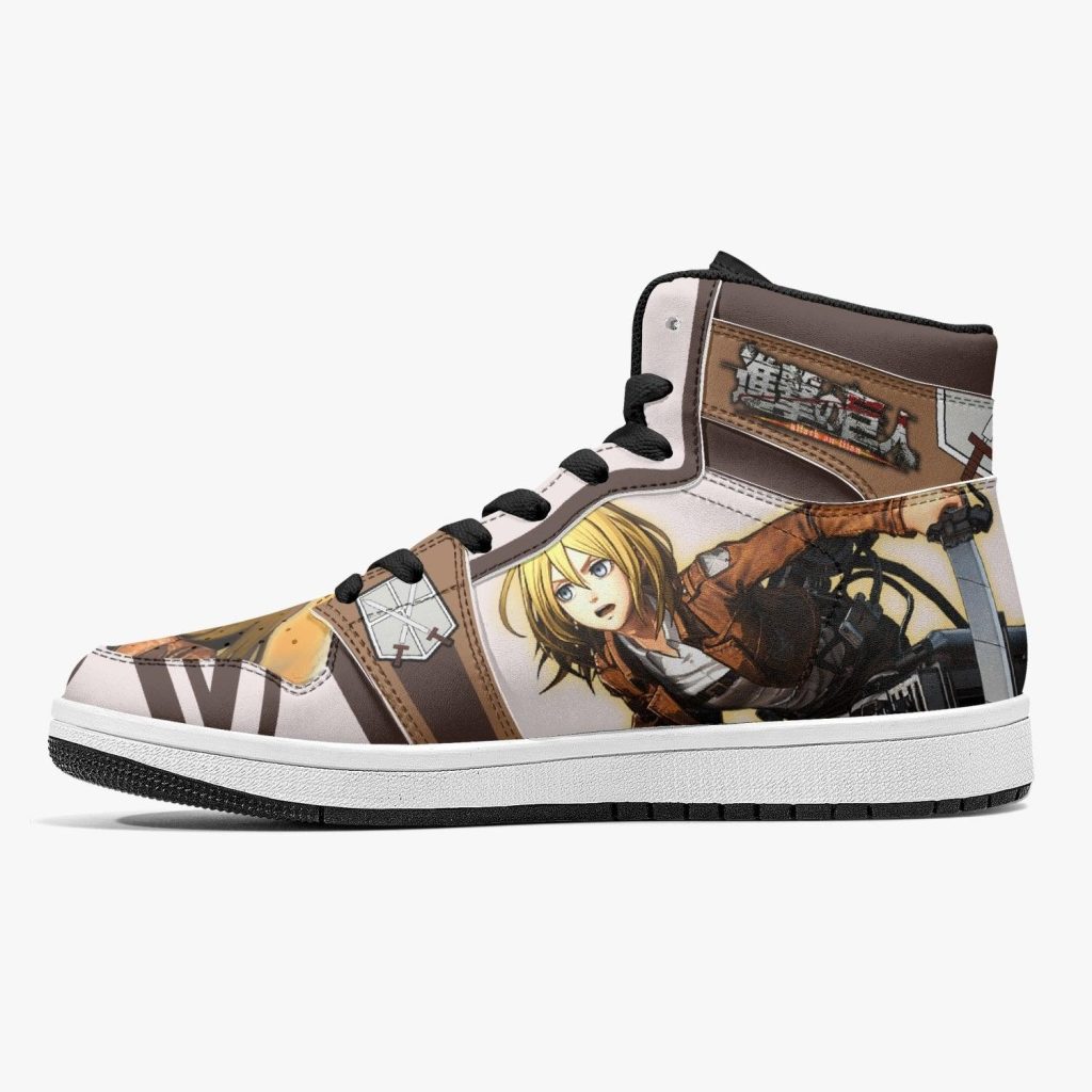 christa lenz training corps attack on titan j force shoes 9 - Anime Shoes World