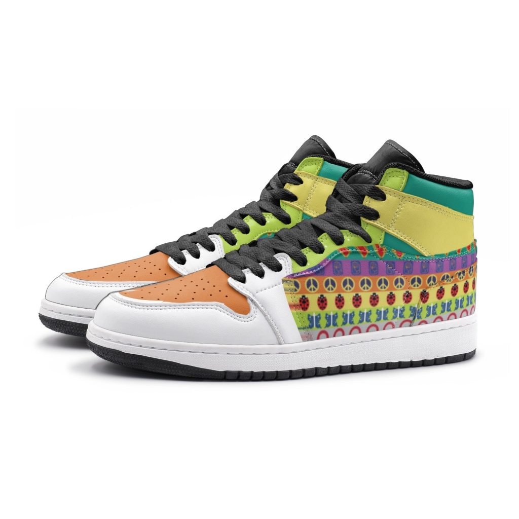 colorful patterns jojos bizarre adventure jd1 shoes 3 - Anime Shoes World