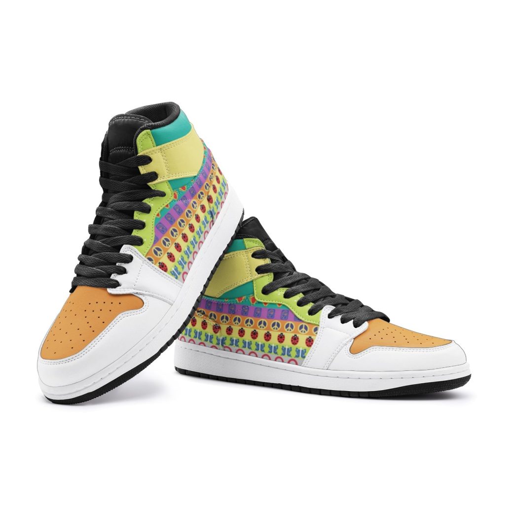 colorful patterns jojos bizarre adventure jd1 shoes 4 - Anime Shoes World