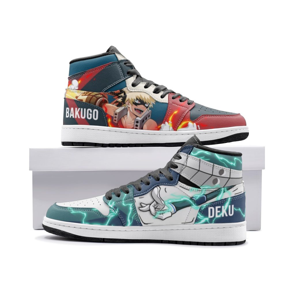 deku and bakugo my hero academia jd1 shoes - Anime Shoes World