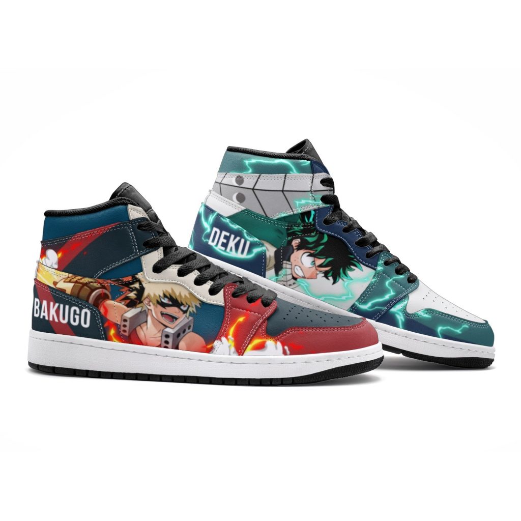 deku and bakugo my hero academia jd1 shoes 2 - Anime Shoes World