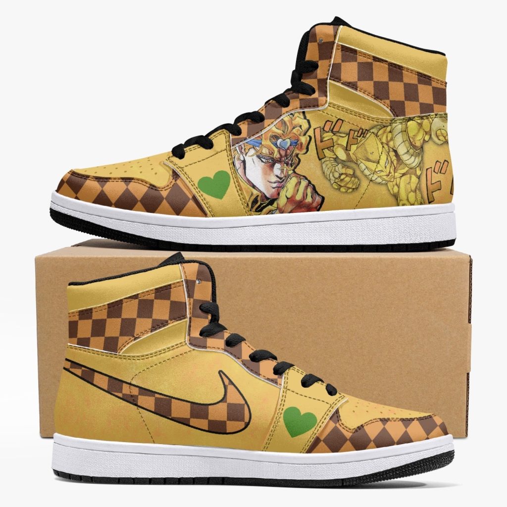 dio brando vs jotaro kujo jojos bizarre adventure j force shoes - Anime Shoes World