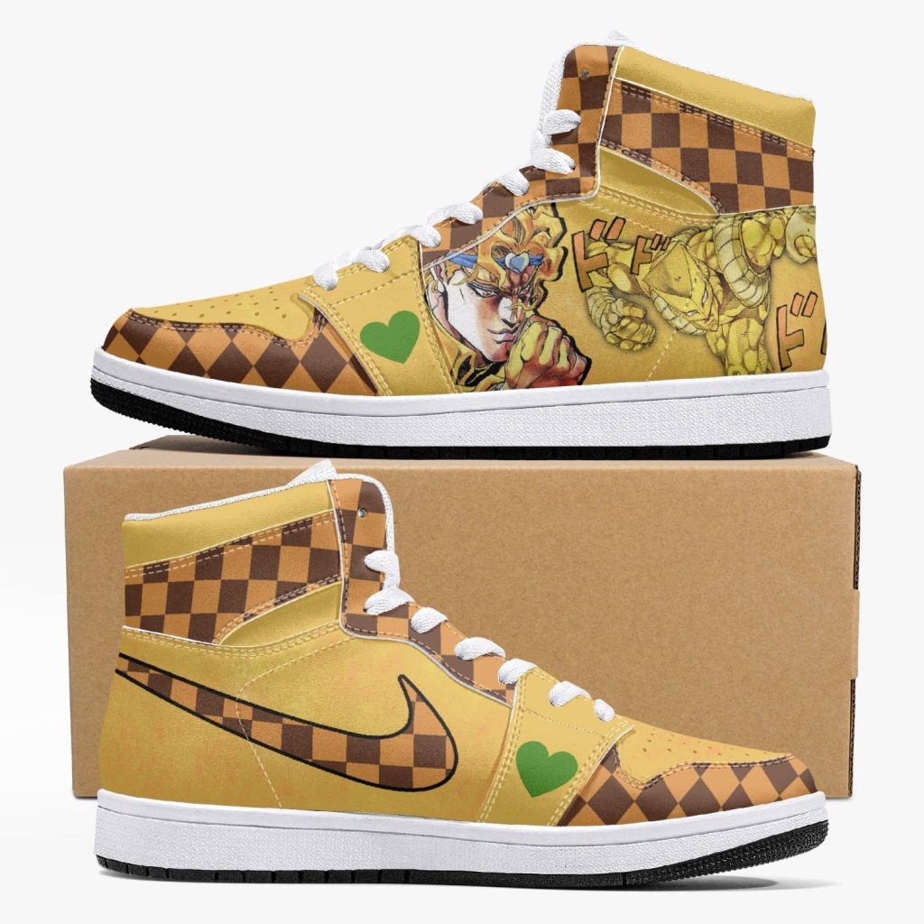 dio brando vs jotaro kujo jojos bizarre adventure j force shoes 16 - Anime Shoes World