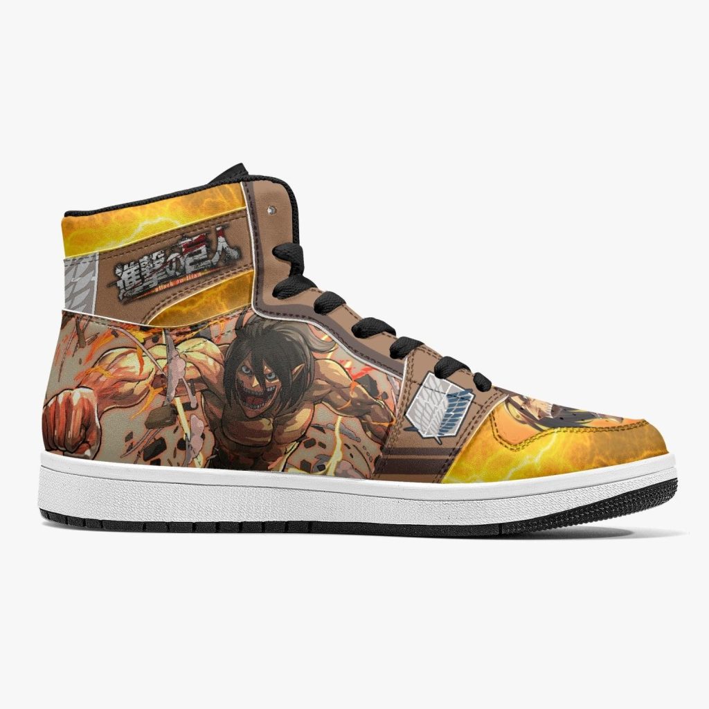 eren yeager attack titan attack on titan j force shoes 10 - Anime Shoes World