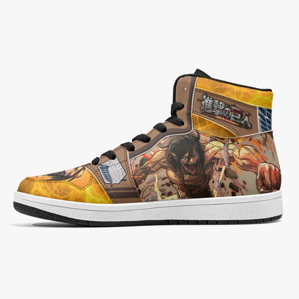 eren yeager attack titan attack on titan j force shoes 9 - Anime Shoes World