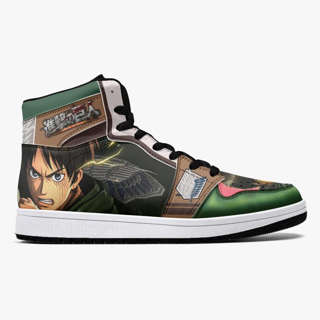 eren yeager survey corps attack on titan j force shoes 2 - Anime Shoes World