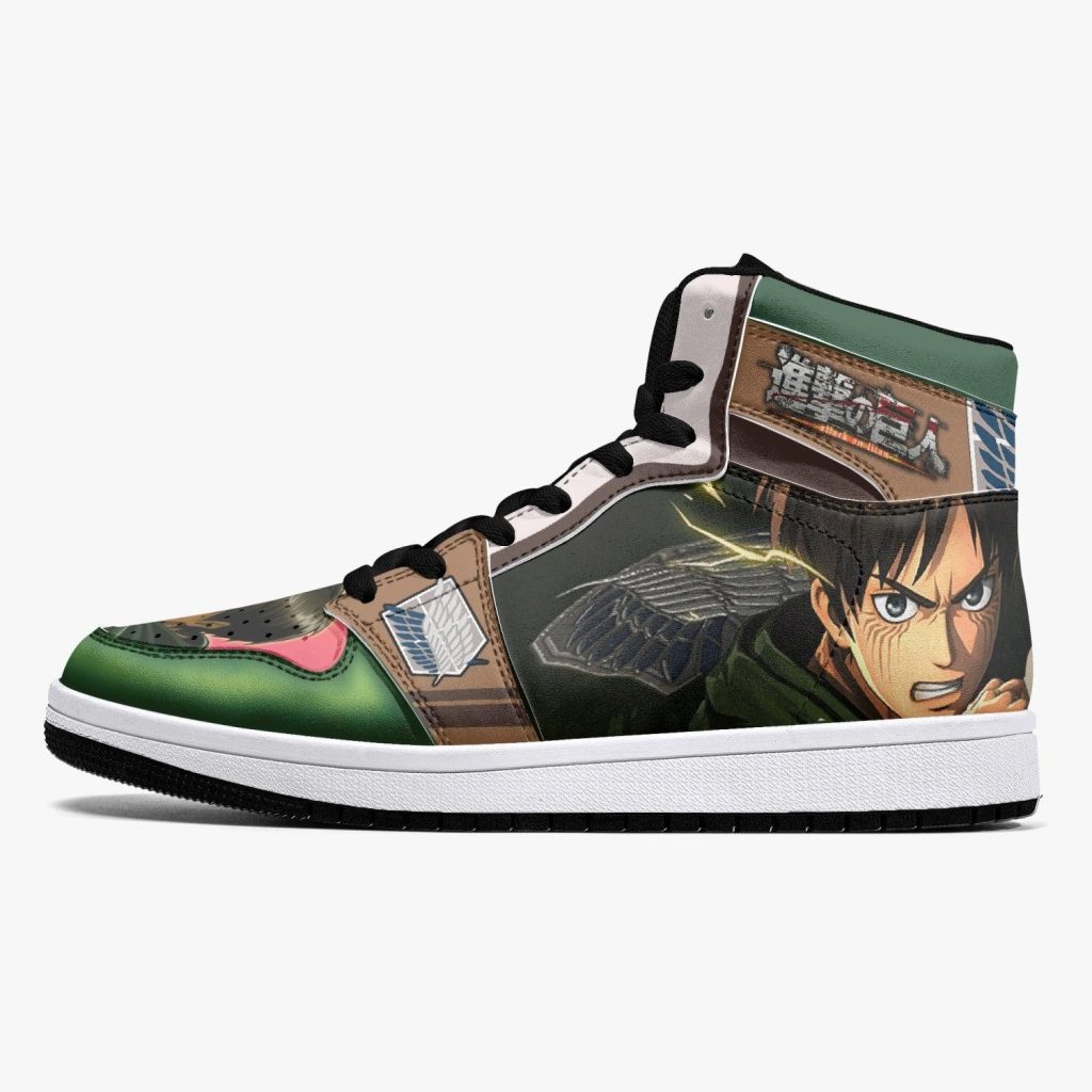 eren yeager survey corps attack on titan j force shoes 8 - Anime Shoes World