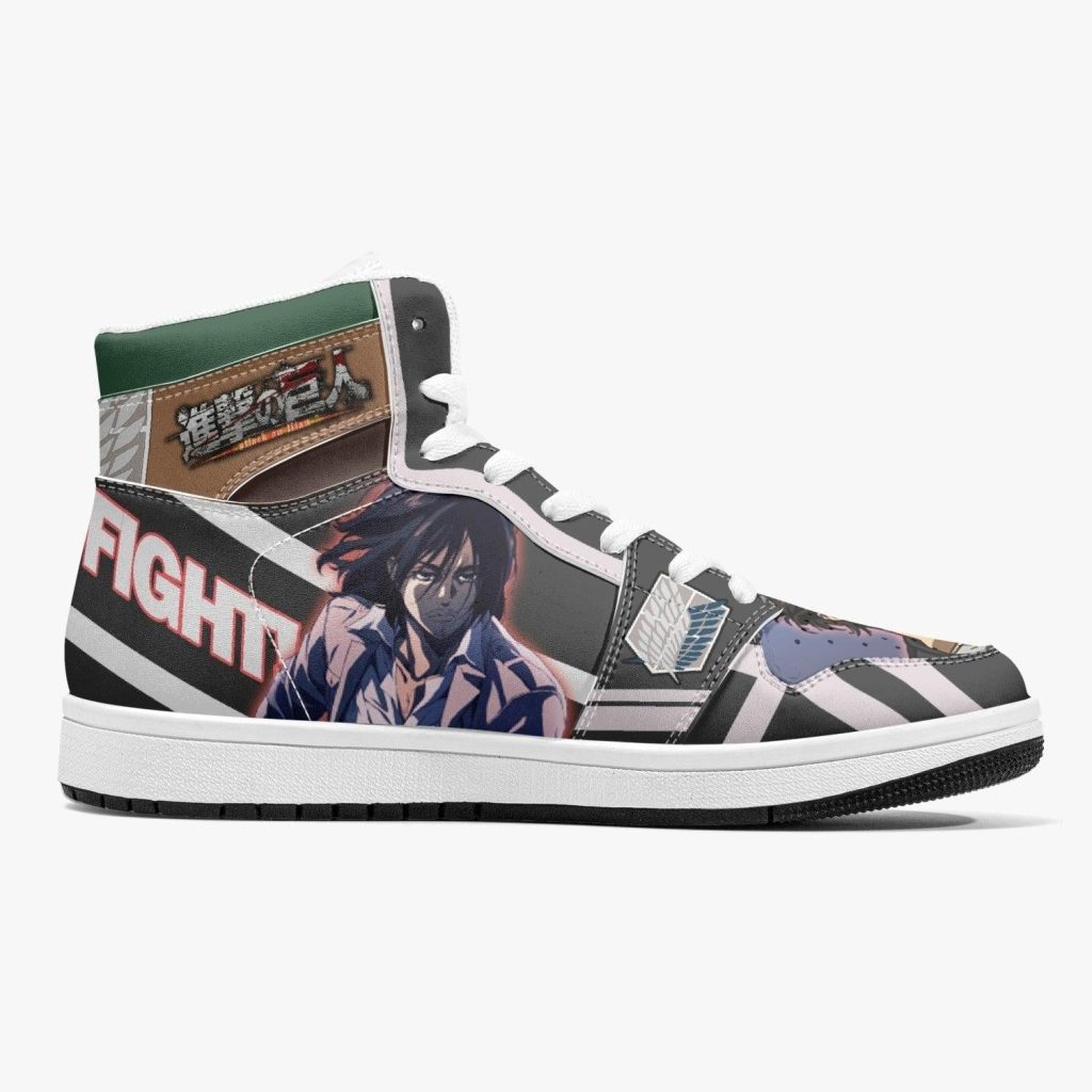 eren yeager timeskip attack on titan j force shoes 3 - Anime Shoes World