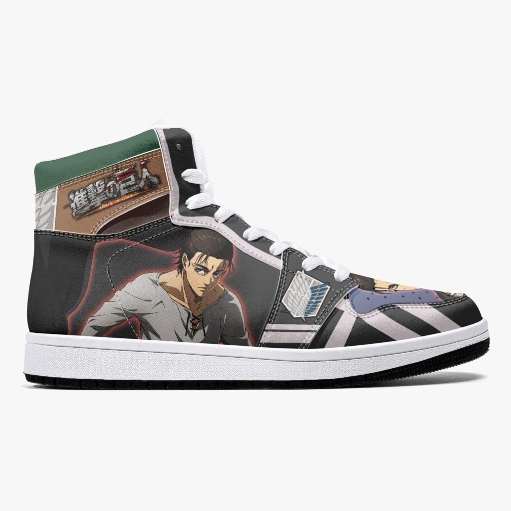 eren yeager timeskip attack on titan j force shoes 6 - Anime Shoes World