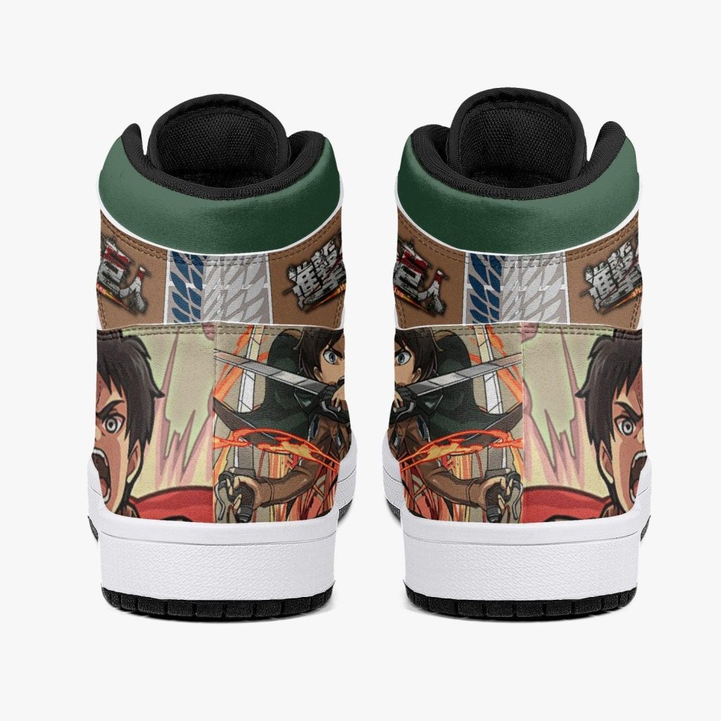 eren yeager titan transformation attack on titan j force shoes 4 - Anime Shoes World