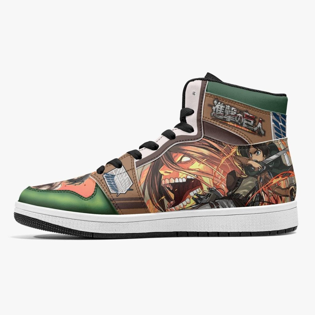 eren yeager titan transformation attack on titan j force shoes 9 - Anime Shoes World