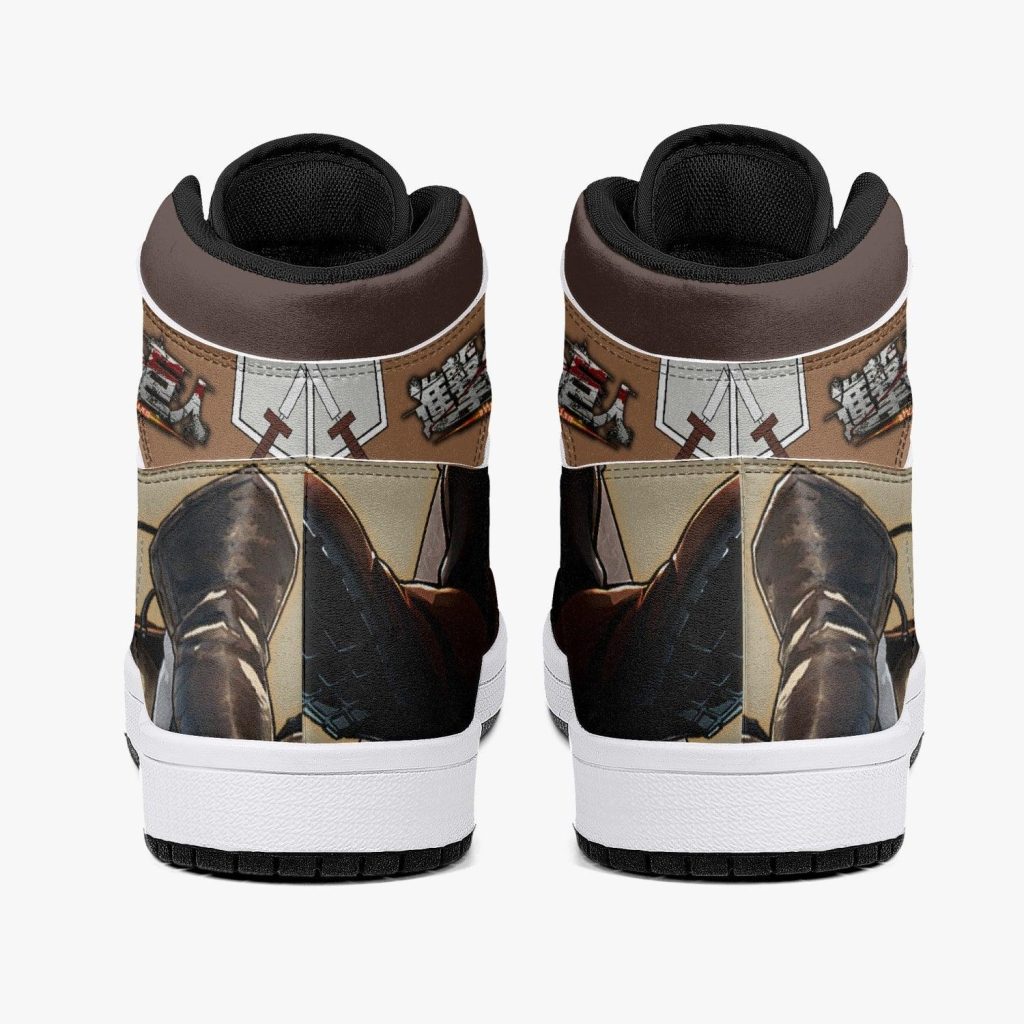 eren yeager training corps attack on titan j force shoes 4 - Anime Shoes World