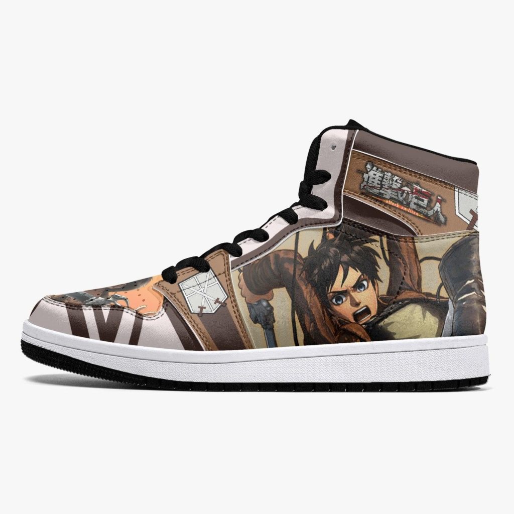 eren yeager training corps attack on titan j force shoes 8 - Anime Shoes World