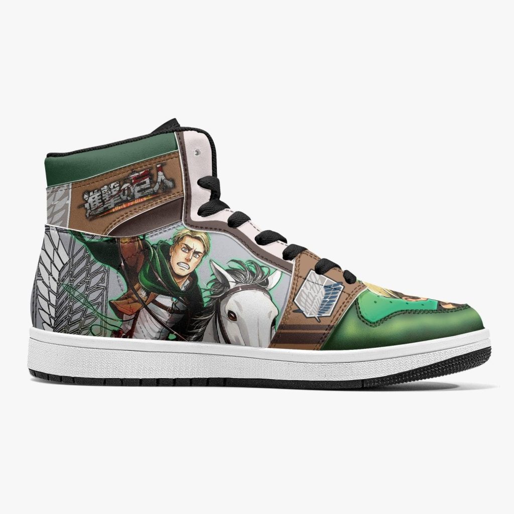 erwin smith shinzou wo sasageyo attack on titan j force shoes 8 - Anime Shoes World