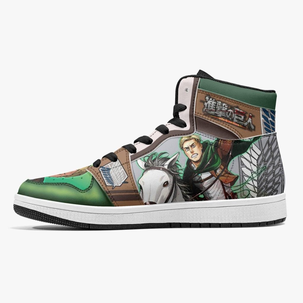 erwin smith shinzou wo sasageyo attack on titan j force shoes 9 - Anime Shoes World