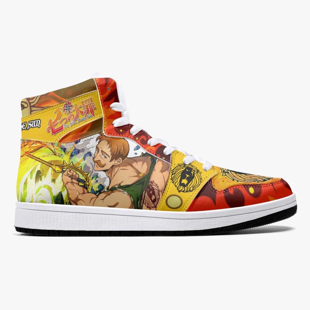 escanor praise the sun seven deadly sins j force shoes 10 - Anime Shoes World