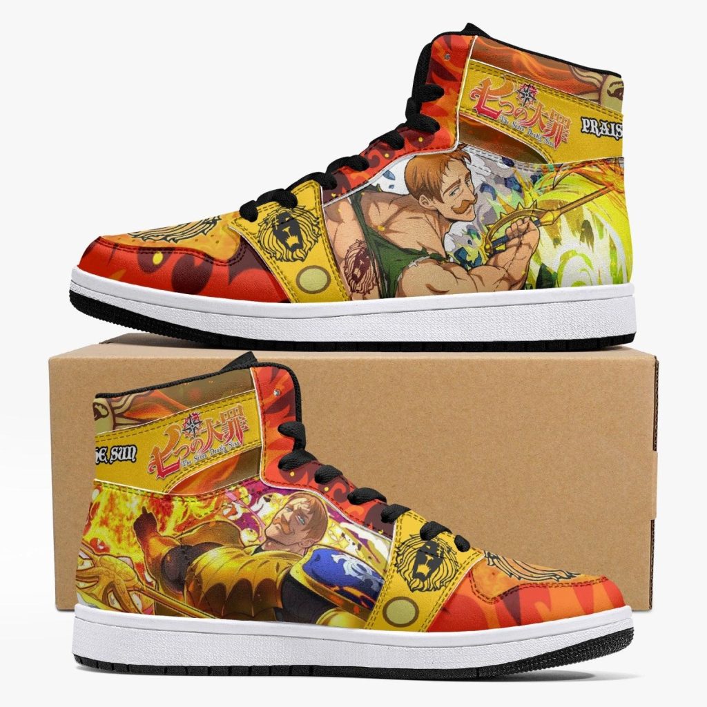 escanor praise the sun seven deadly sins j force shoes - Anime Shoes World