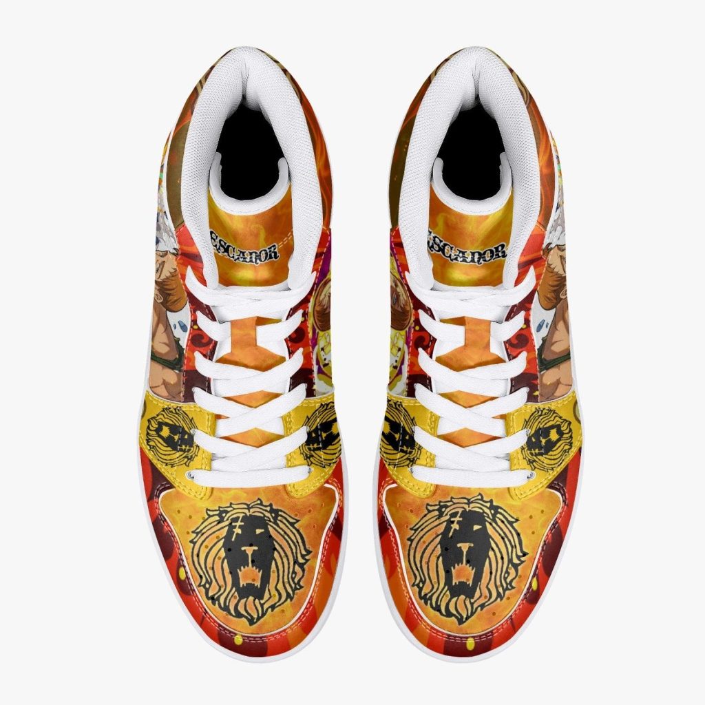 escanor praise the sun seven deadly sins j force shoes 11 - Anime Shoes World