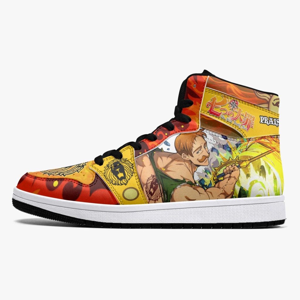 escanor praise the sun seven deadly sins j force shoes 17 - Anime Shoes World