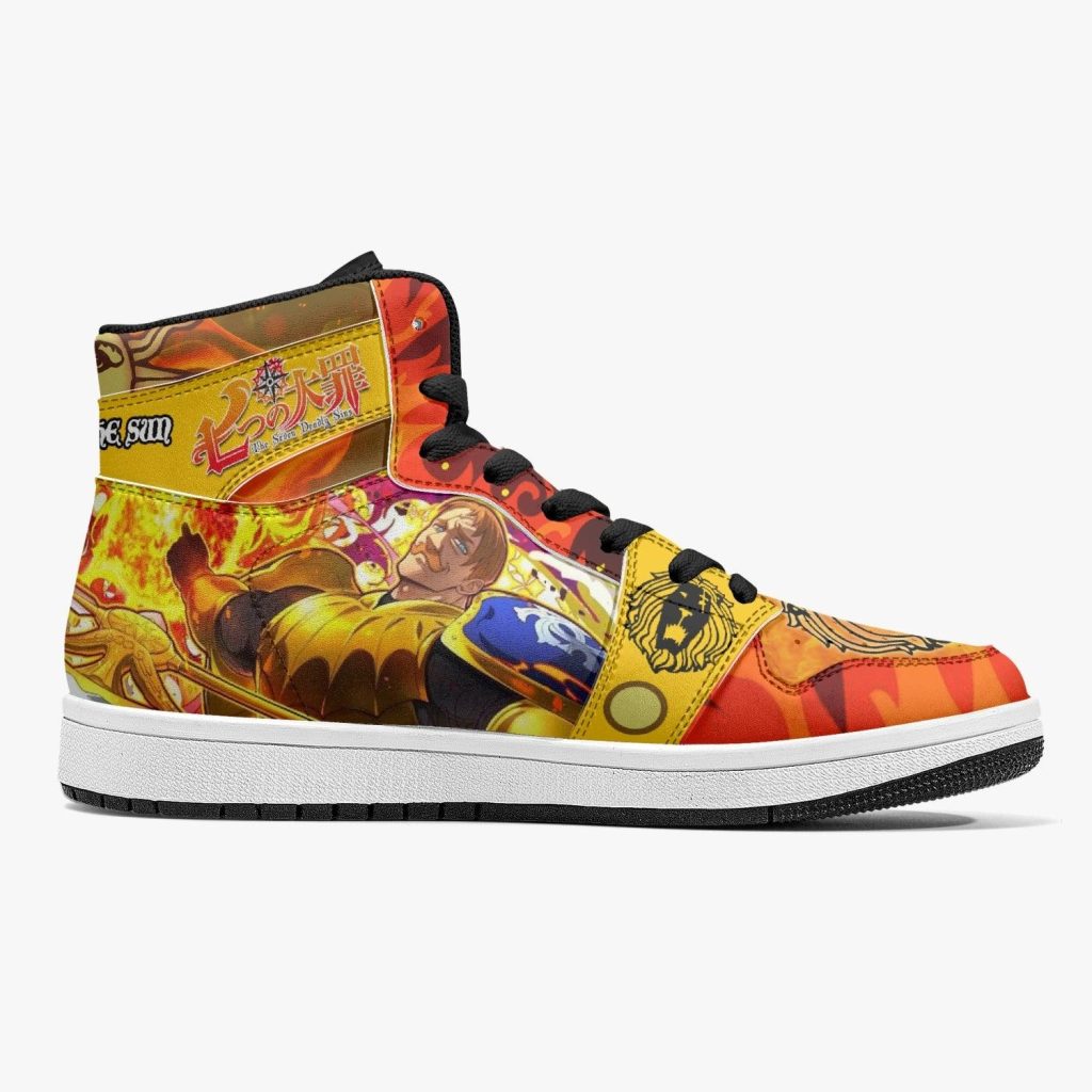 escanor praise the sun seven deadly sins j force shoes 18 - Anime Shoes World